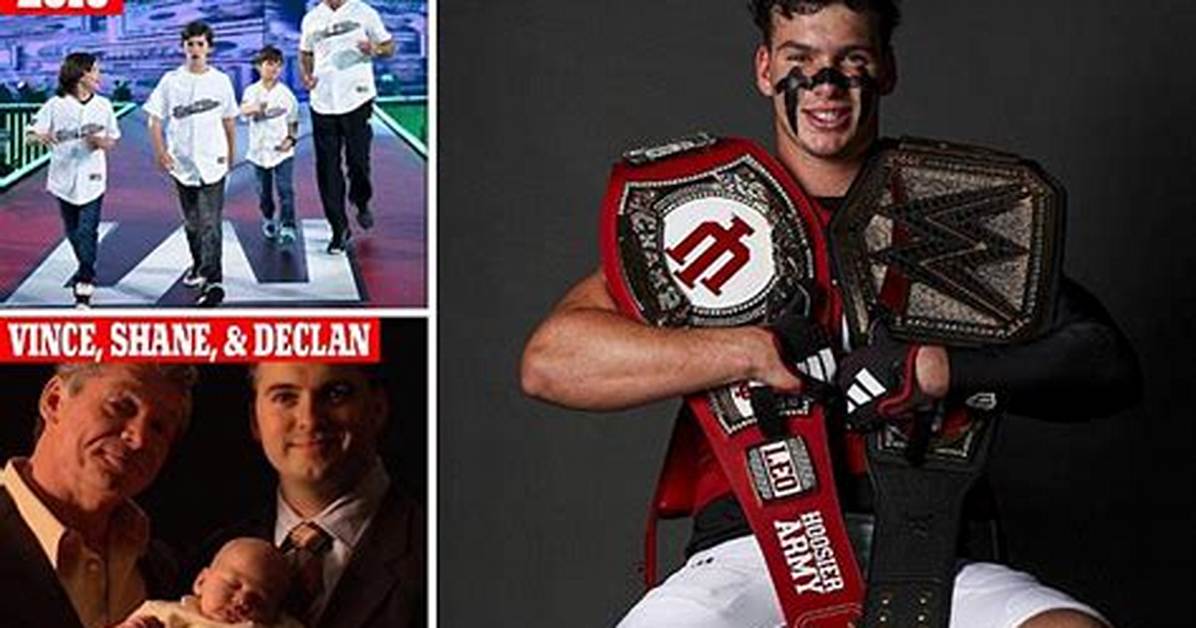 From Wrestlemania to College Football! Meet Declan Mcmahon, the Grandson of Wwe Legend Vince Mcmahon Who Appeared on Tv Promos as a Baby. .. but Is Now Trying to Make It as a Running Back at Indiana 20 Year's Later