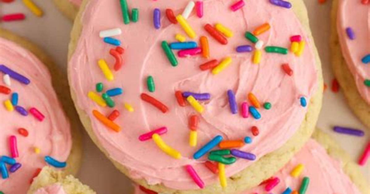 Frosted Sugar Cookies {Soft-Baked} - Celebrating Sweets