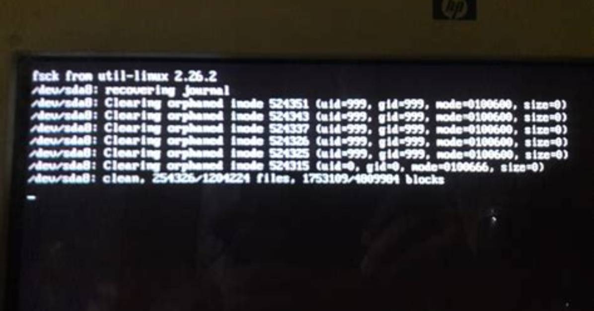 Fsck from Util-Linux 2.26.2 How to Fix It
