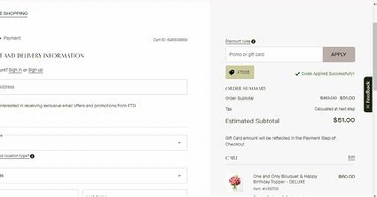 Ftd Coupon Code, Does Ftd Have Free Shipping?