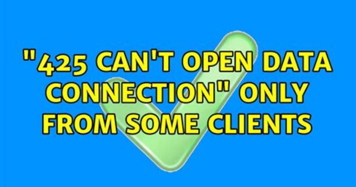 Ftp "425 Can't Open Data Connection" Only Happens When Using Command Prompt