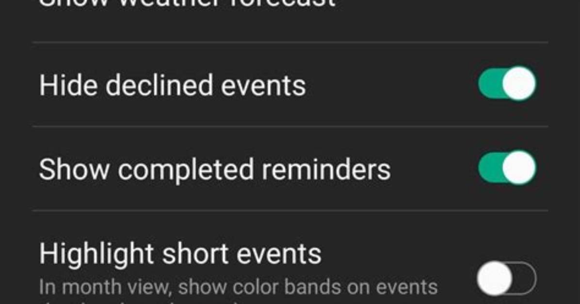 Full Screen Calendar Notifications? Samsung Style