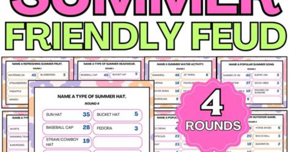 Fun Feud Trivia: Name a Popular Summer Activity