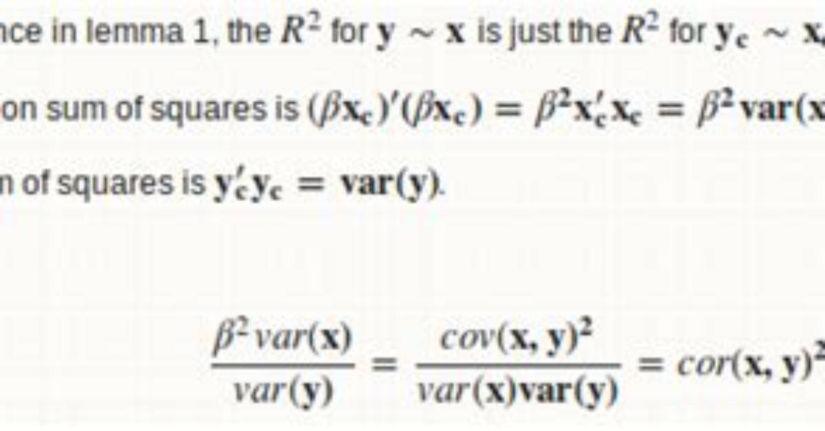 Function to Calculate R2 (R-Squared) in R