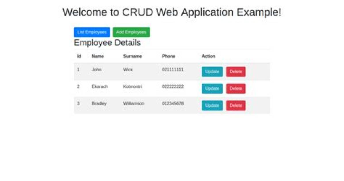 Generate Crud Ui and Rest Api from a Schema