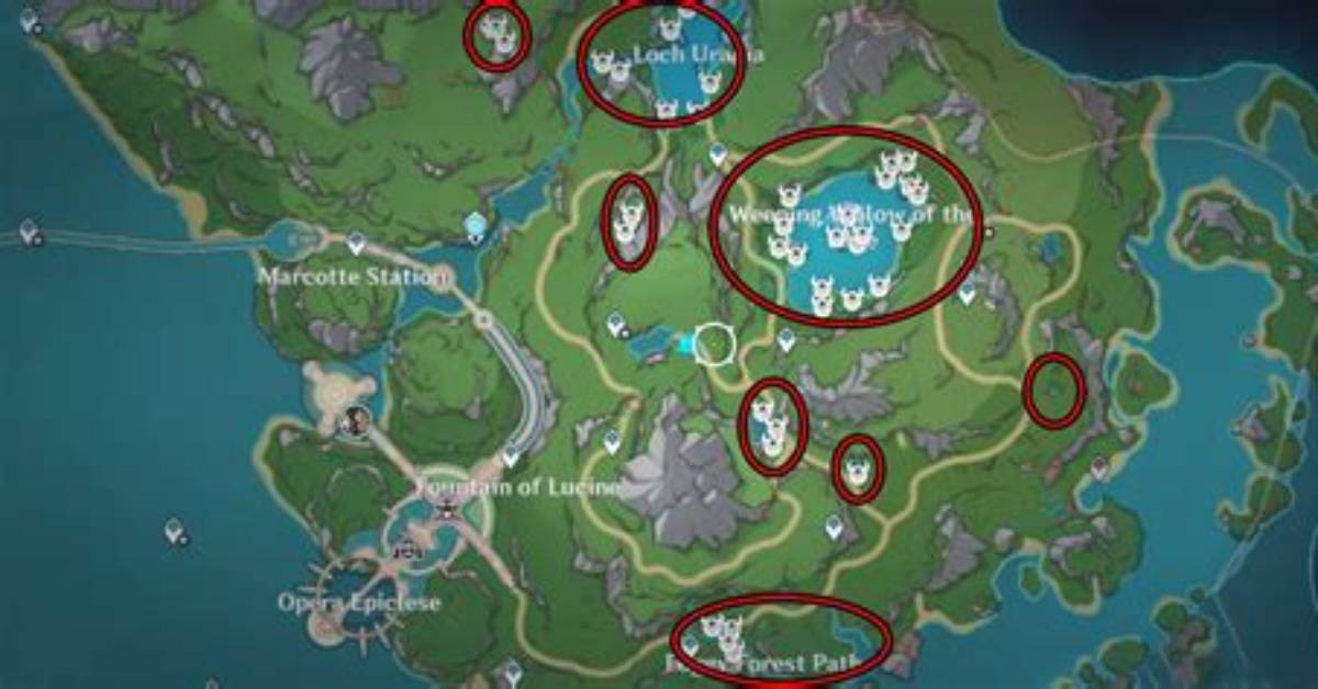 Genshin Impact Lakelight Lily Location, Farming Guide