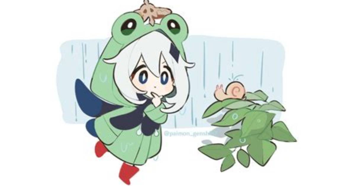Genshin Impact Paimon Frog Suit Fanart Takes Japanese Twitter by Storm
