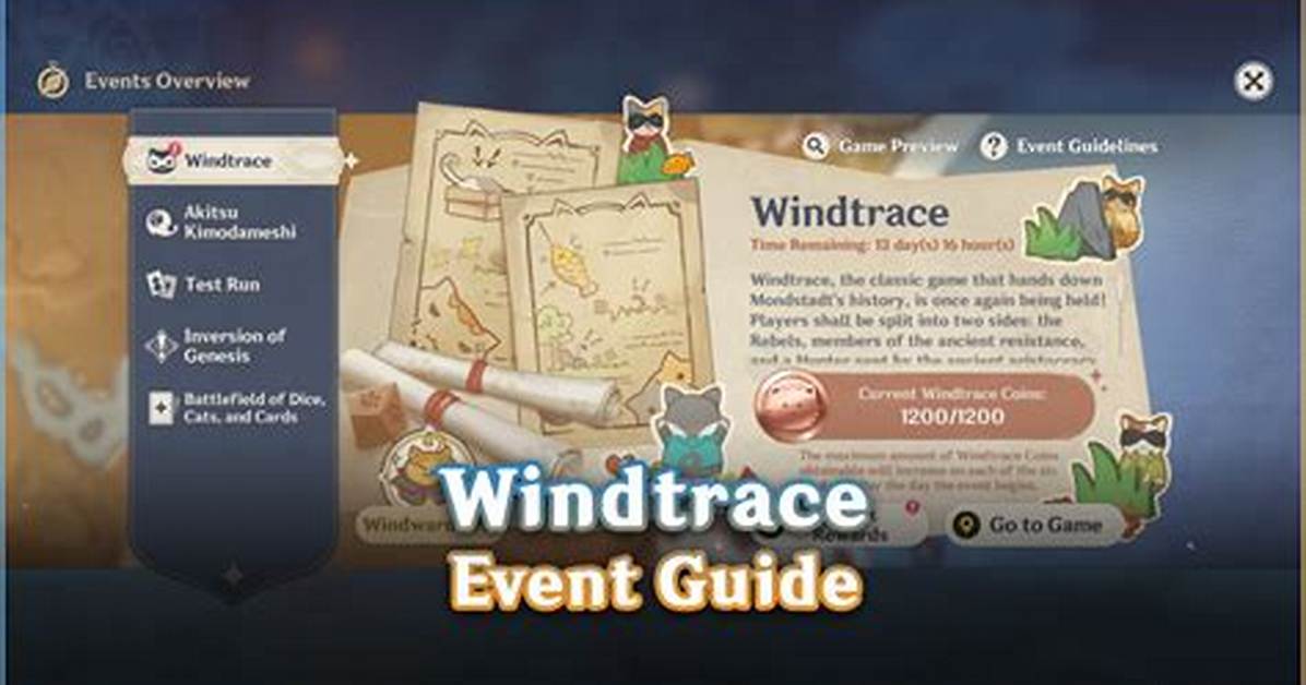 Genshin Impact: Windtrace Event Guide