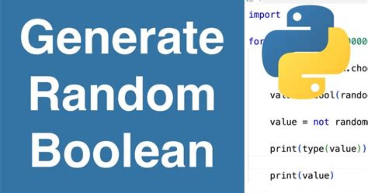 Get a Random Boolean in Python?