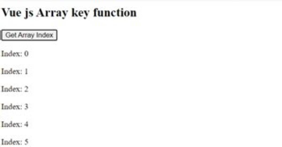 Get Array of Object's Keys