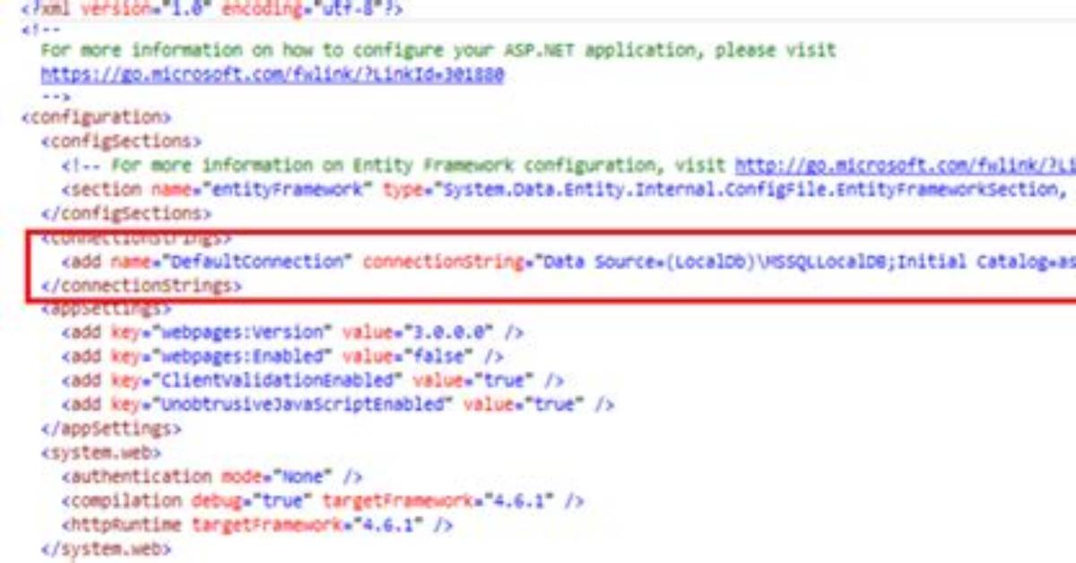 Get Connection String from App. Config