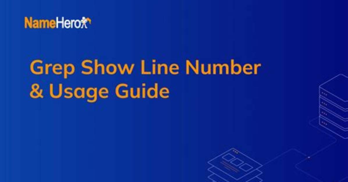 Get Line Number While Using Grep
