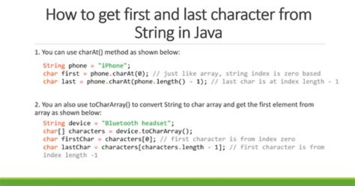 Get String Character by Index