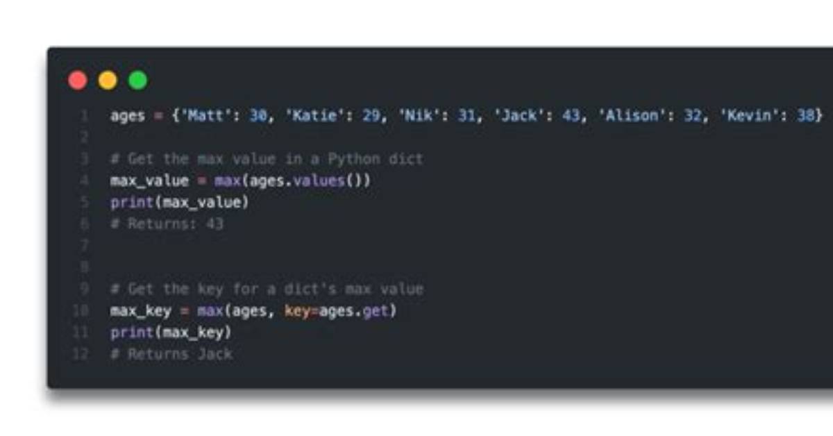 Get the Key Corresponding to the Minimum Value Within a Dictionary