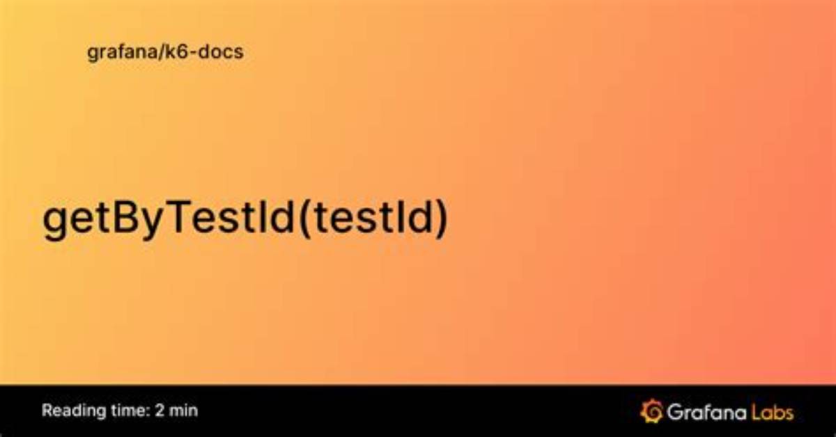 GetByTestId Not Finding Testid