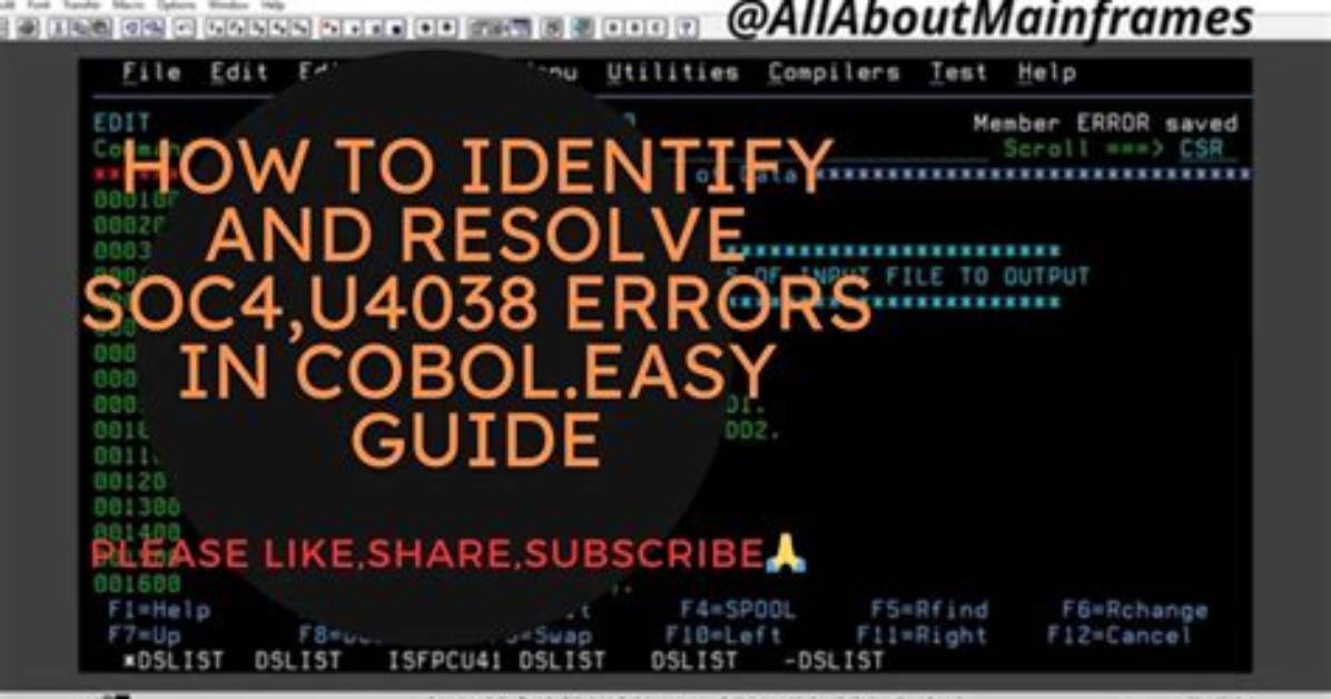 Getting Soc4 Abend in a Cobol File Program