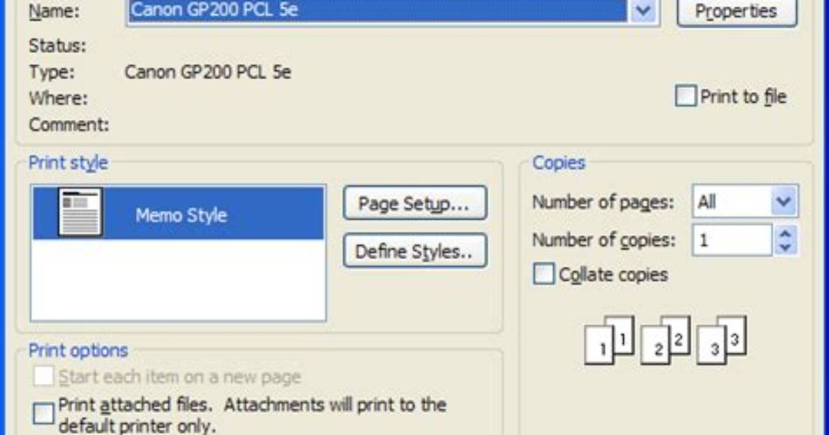 Ghost Printer in Print Dialog Box but Not in Printer Control Panel