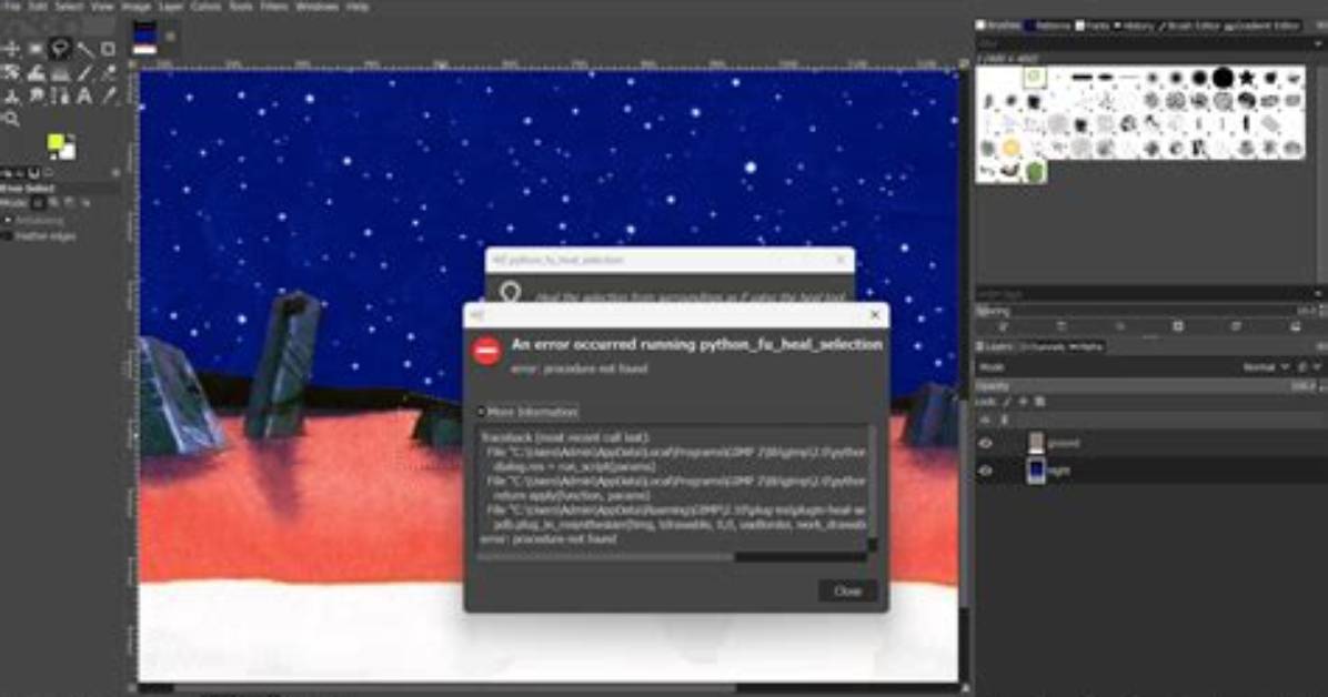 Gimp Resynthesizer Not Working