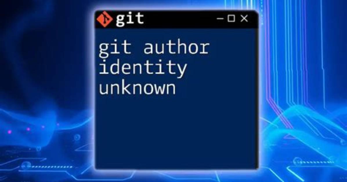 Git Author Unknown