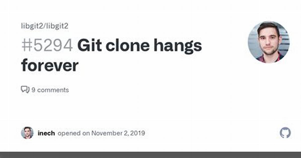 Git Clone Hangs Forever on Github