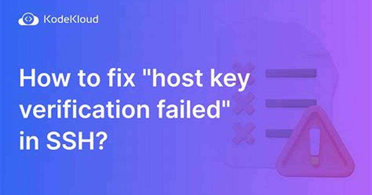 Git Error: "Host Key Verification Failed" When Connecting to Remote Repository