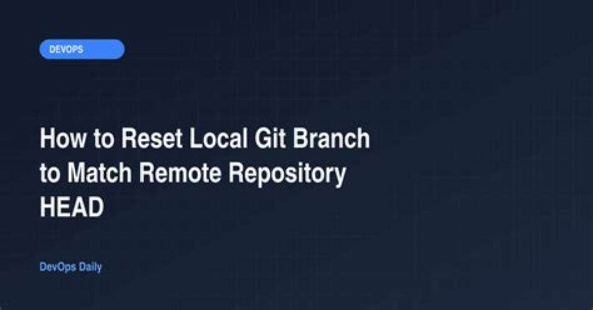 Git - Force Remote Branch to Match Local