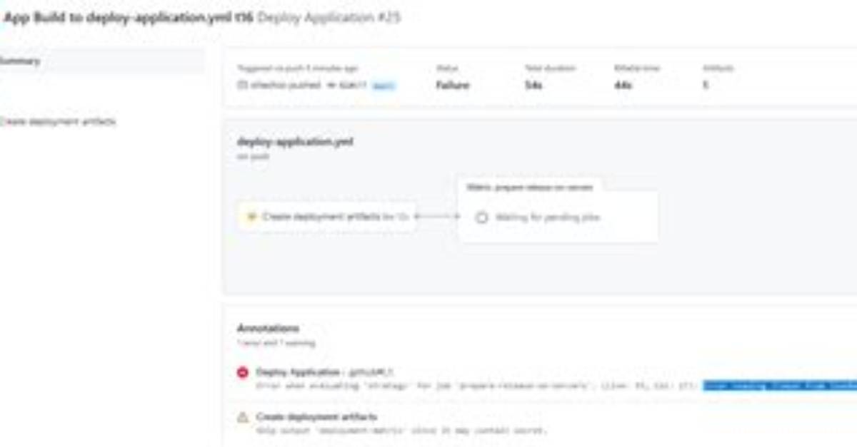 Github Actions Fails with Reading Jtoken from Jsonreader Error