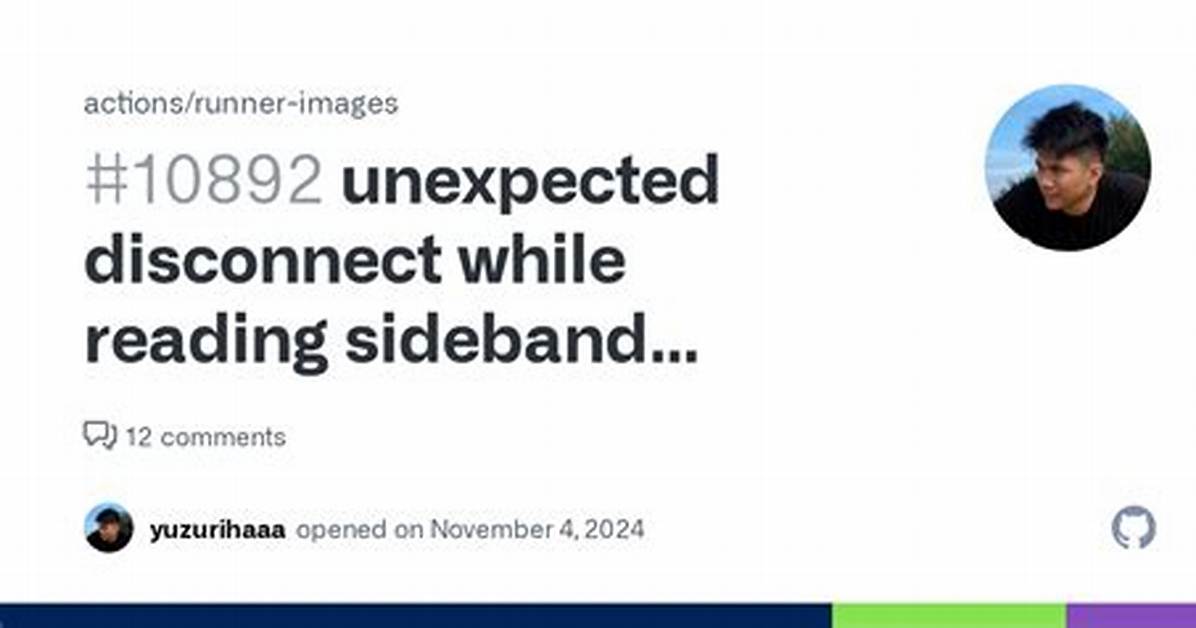 Github - Unexpected Disconnect While Reading Sideband Packet