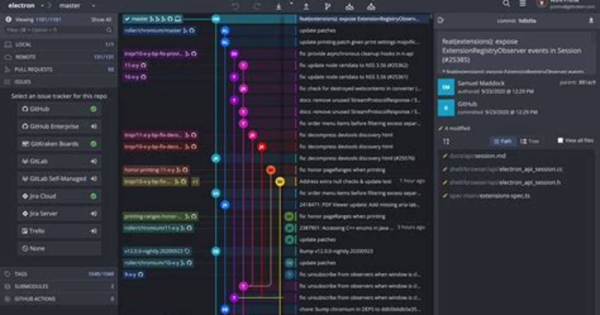 Gitkraken - How to Compare 2 Branches