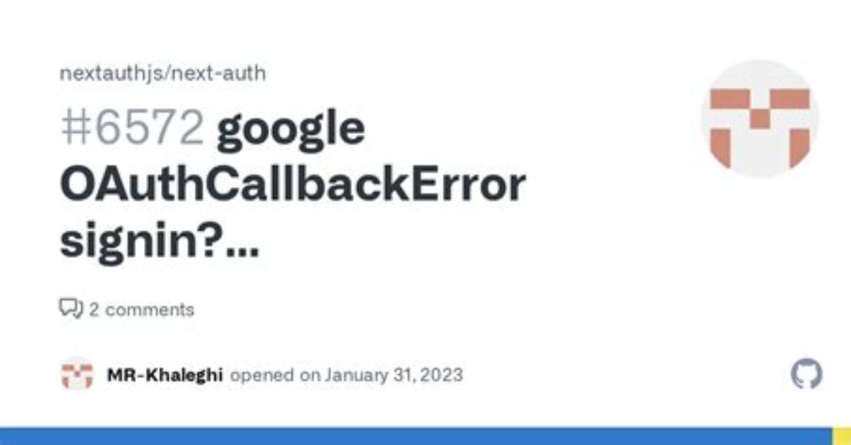 Google Oauthcallbackerror Signin? Error=Oauthcallback