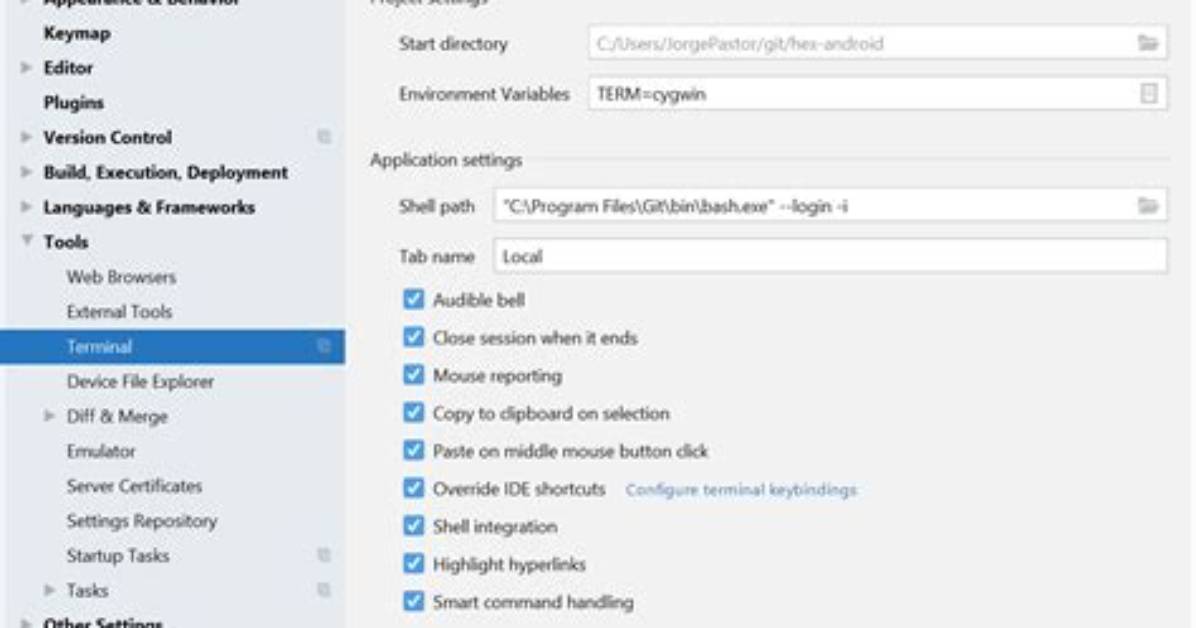 Gradlew Printing Control Characters with Git Bash
