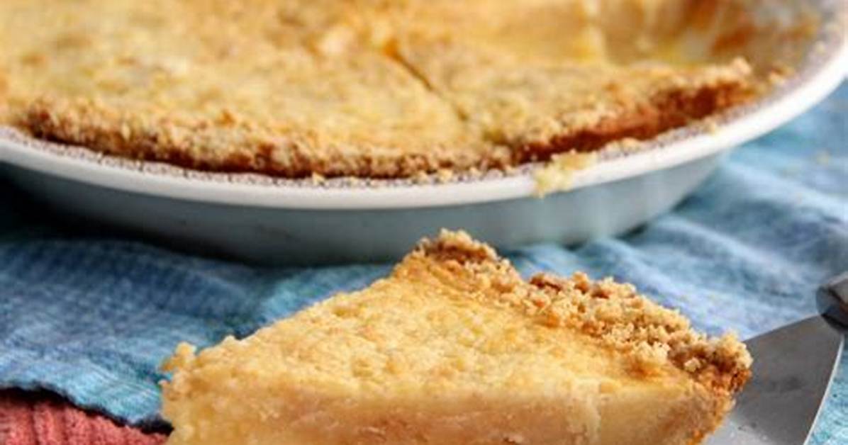 Grapefruit Custard Pie with Saltine Crust Recipe