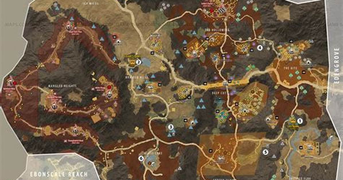 Great Cleave Map for New World Mmo