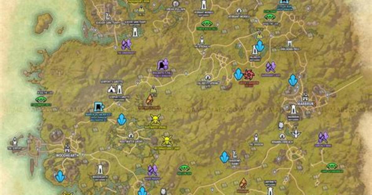 Greenshade Map - the Elder Scrolls Online (Eso)