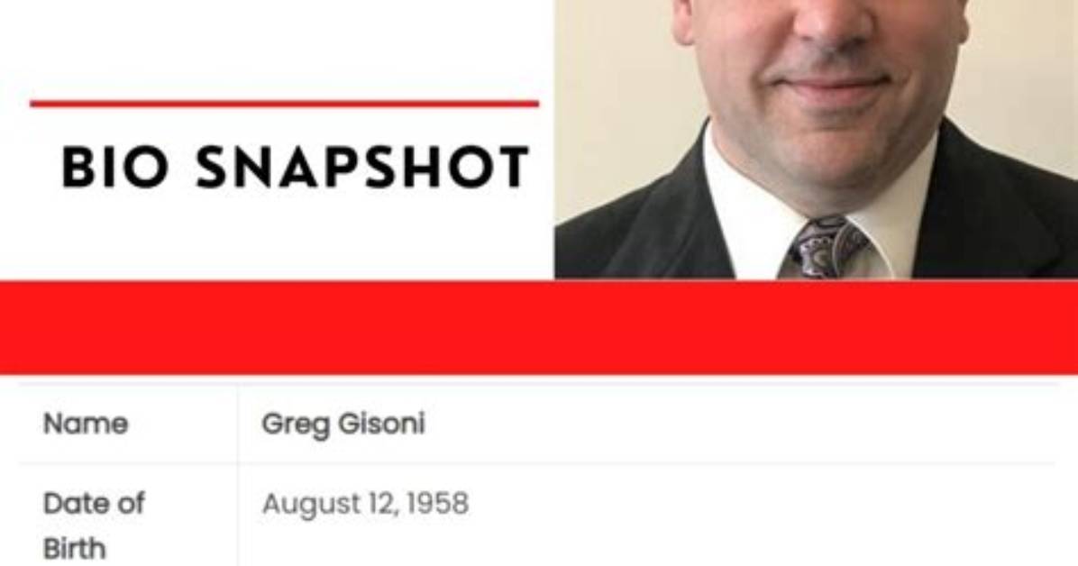 Greg Gisoni Biography