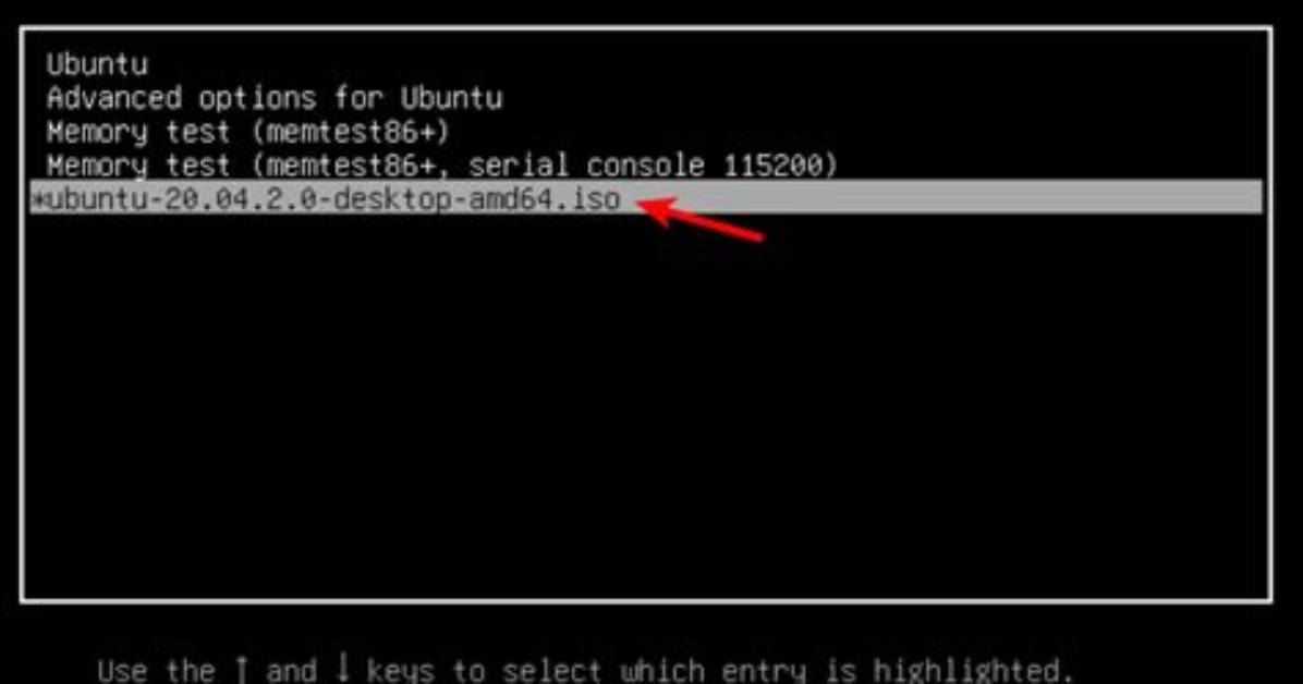 Grub: Boot from Iso