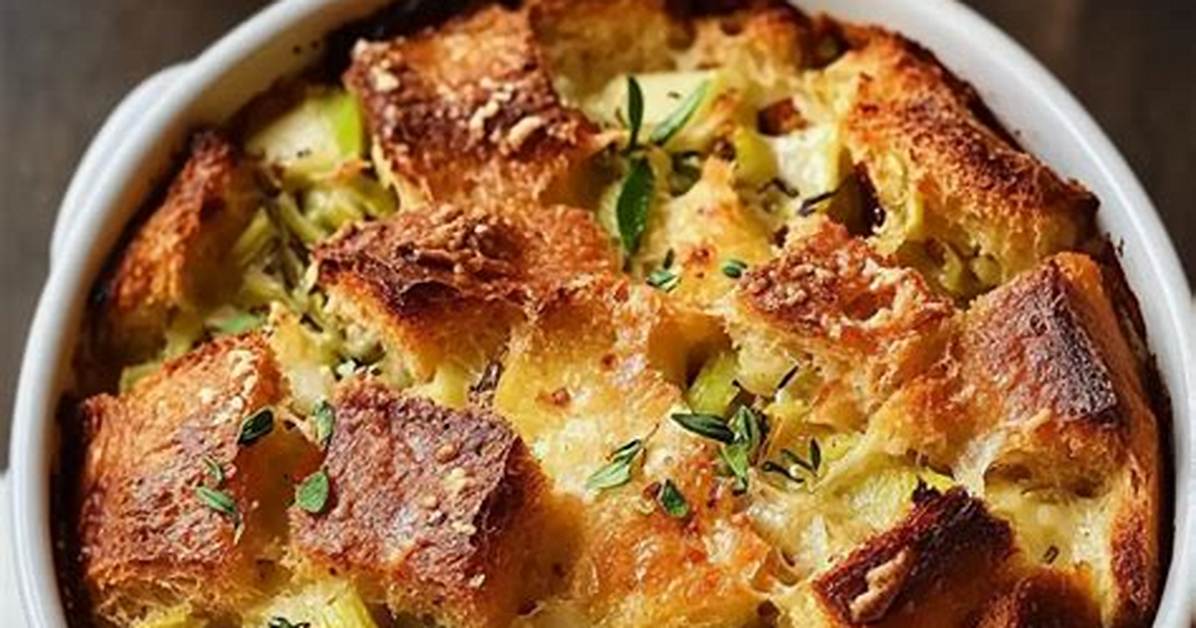 Gruyere Bread Pudding Recipe