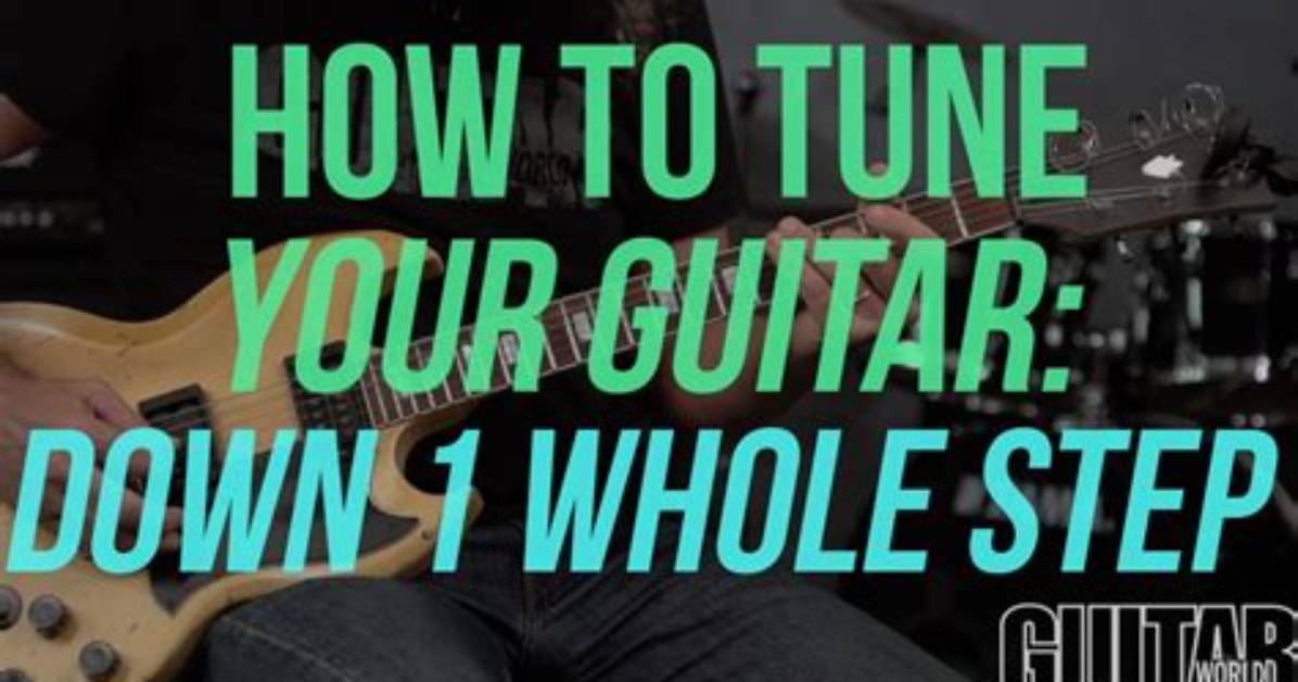 Guitar Tuned Down a Whole Step