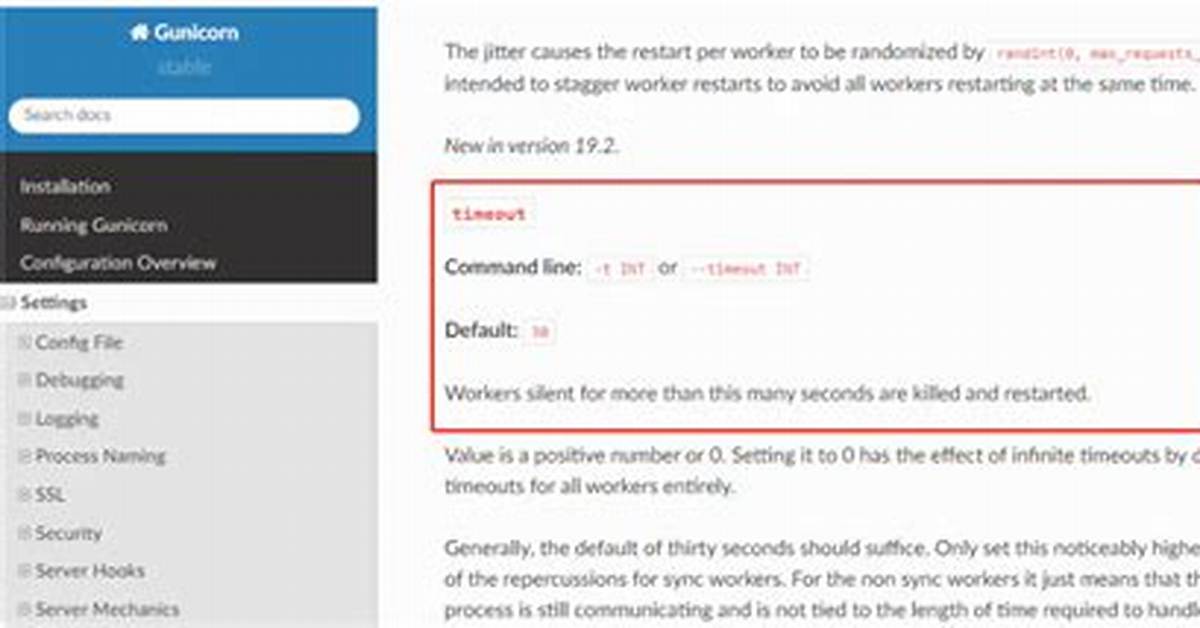 Gunicorn Worker Timeout Error