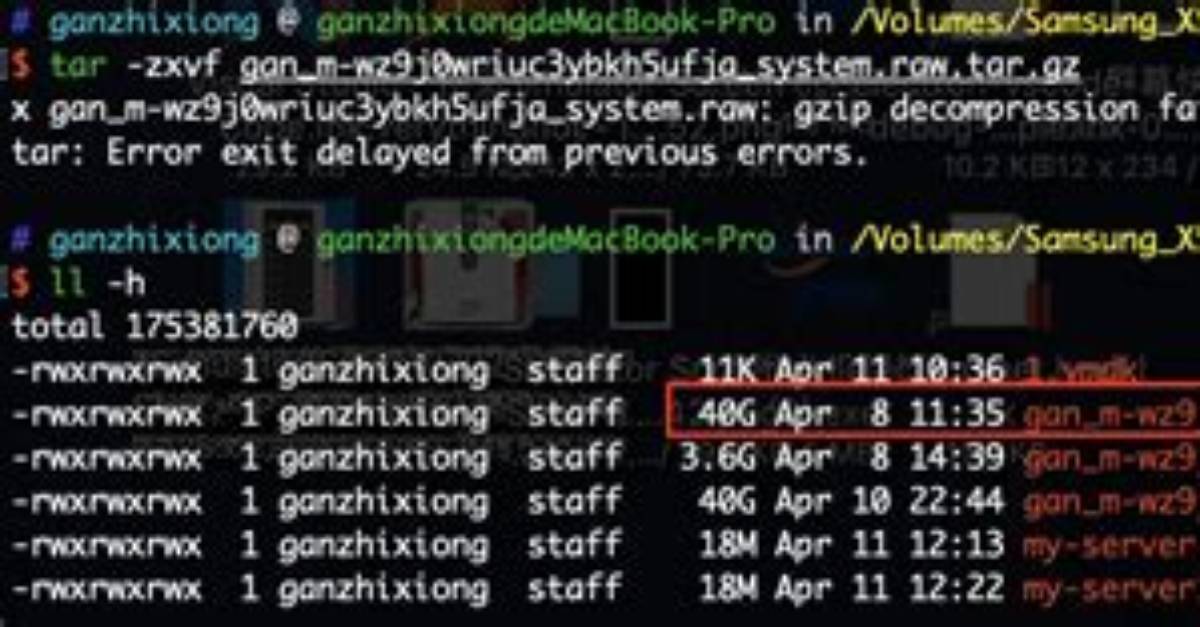 'Gzip Decompression Failed' and 'Tar: Error Exit Delayed from Previous Errors'