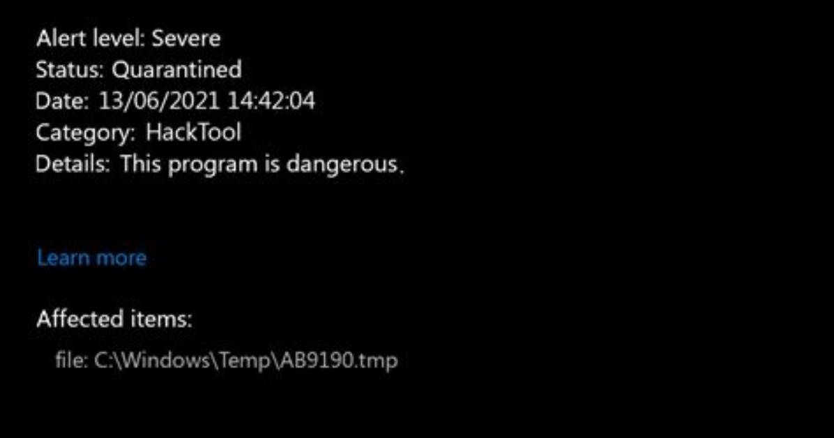 Hacktool: Win64/Wind! Msr (Wind Hacktool) — Virus Removal Guide