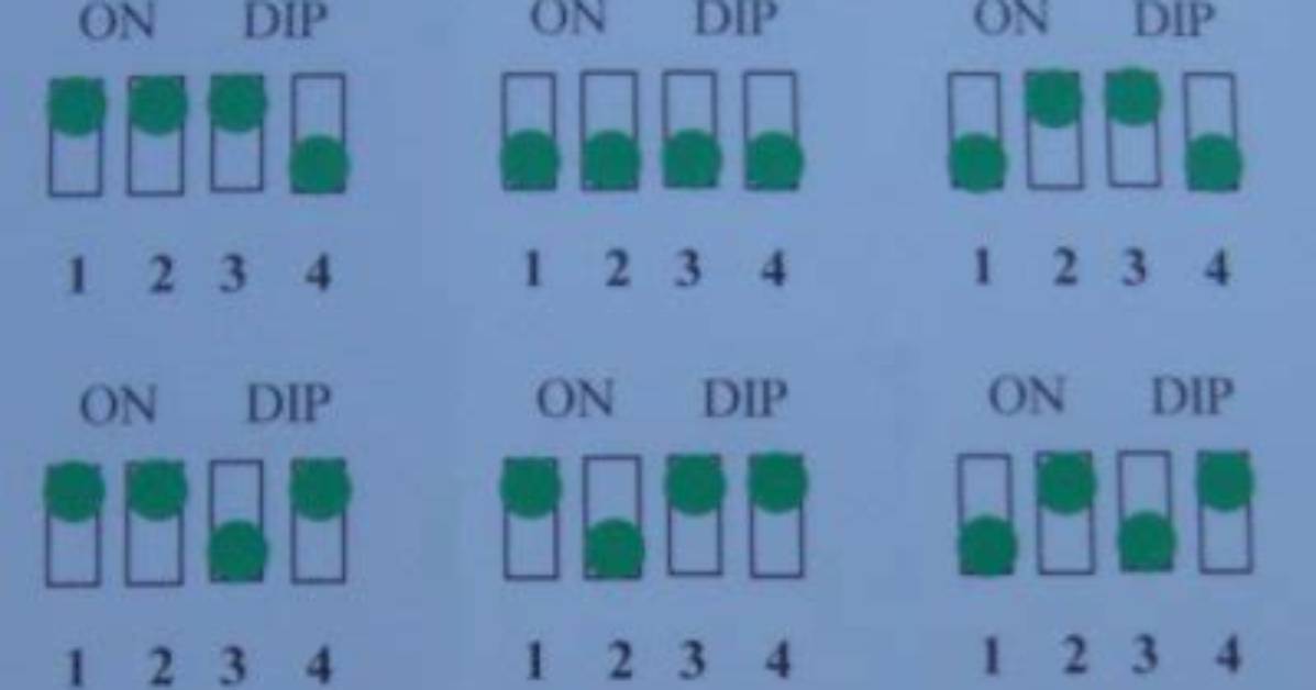 Hampton Bay Dip Switch Codes