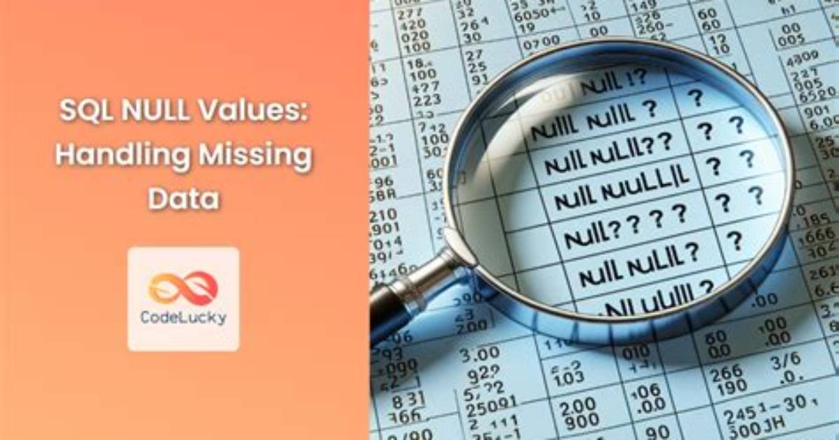 Handling Null, Empty, and Missing Values - Documentation for Ar System 22.1