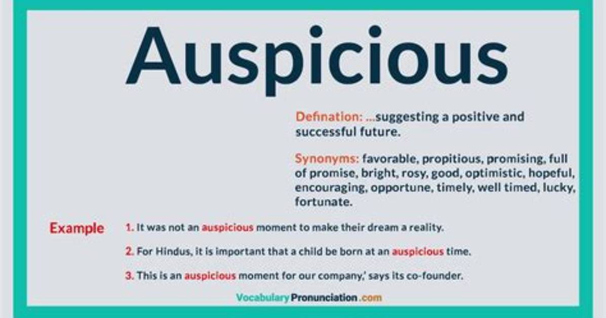 Has an Auspicious Meaning?