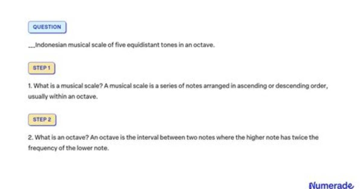 Has Five Equidistant Tones in Octave?