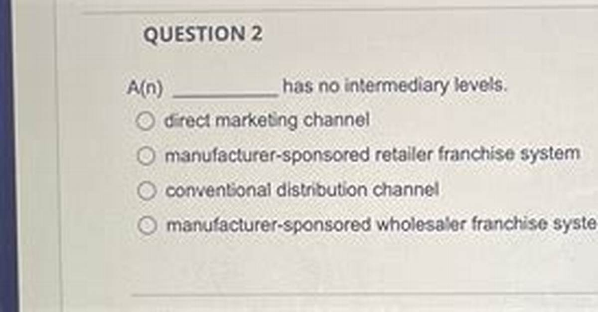 Has No Intermediary Levels?
