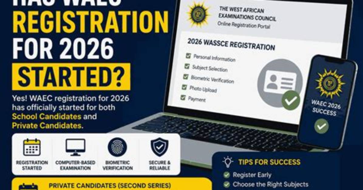 Has Waec Registration Started?