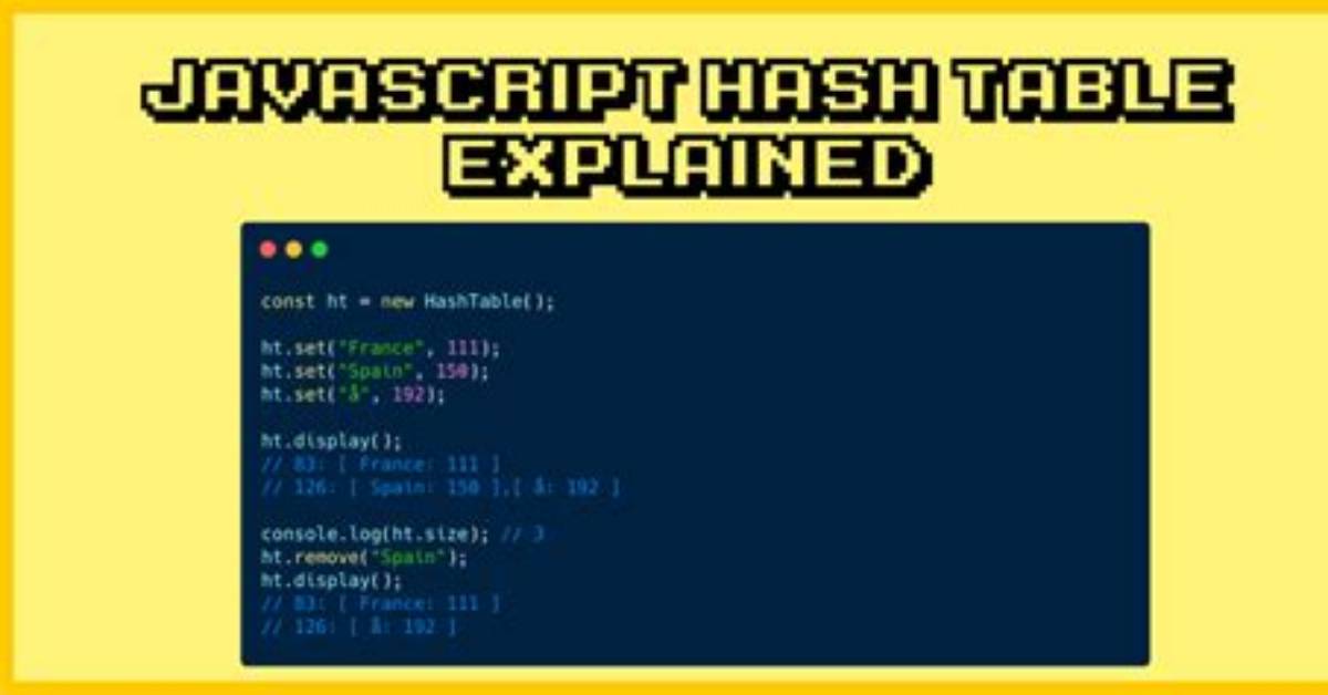 Hash Table in Javascript