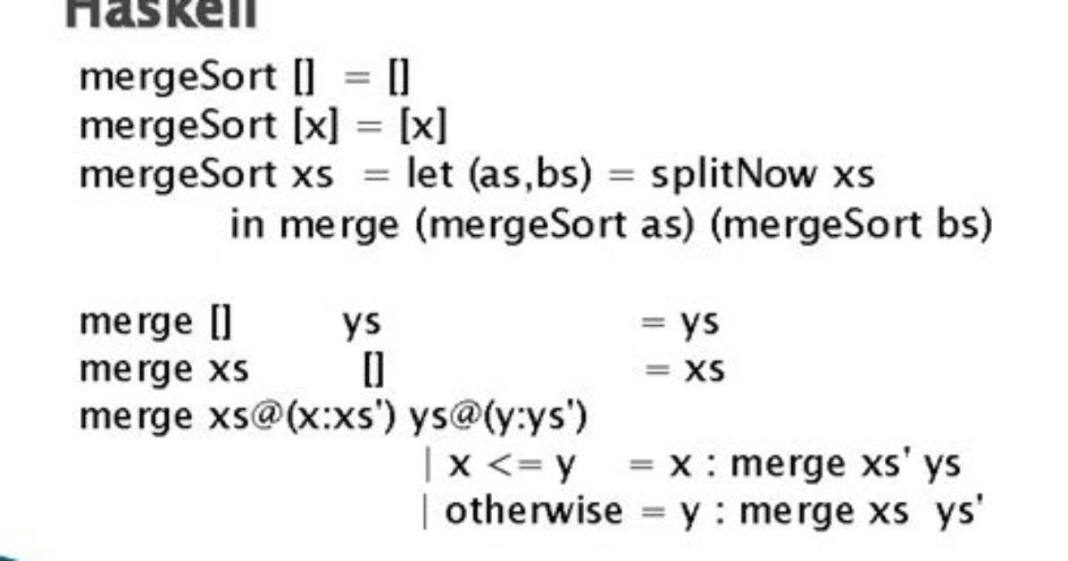 Haskell Merge Sort