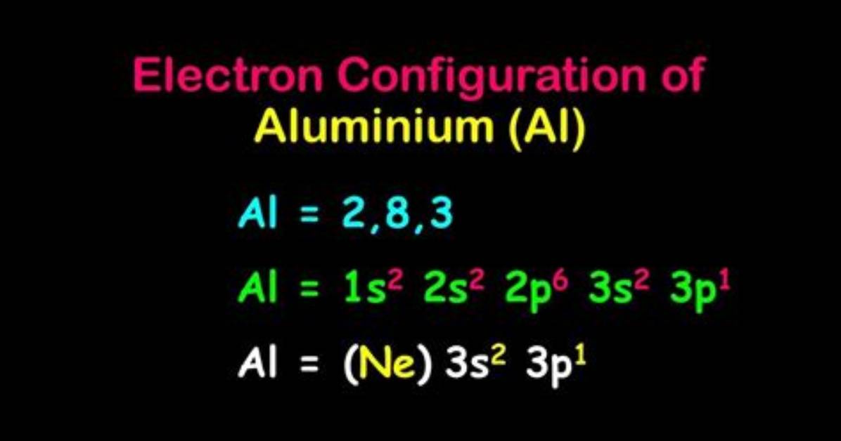 Hat Is the Electron Configuration for Aluminum Al Atomic Number 13? Check It out – Ru3+ Electron Con